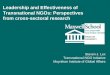 Leadership and Effectiveness of Transnational NGOs: Perspectives from cross-sectoral research
