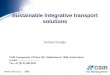 Sustainable Integrative transport solutions