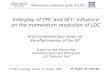 Interplay of TPC and SET: influence on the momentum resolution of LDC