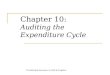 Chapter 10: Auditing the Expenditure Cycle