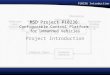 MSD Project P10236: Configurable Control Platform  for Unmanned Vehicles