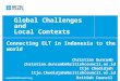 Global Challenges and  Local Contexts