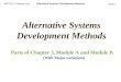 Alternative Systems Development Methods