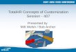 TotalHR Concepts of Customization Session - 407