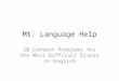 Mt. Language Help