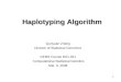 Haplotyping Algorithm