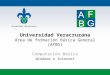 Universidad Veracruzana Área de formación Básica General (AFBG)