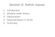 Section 5: Kelvin waves