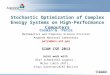 Stochastic Optimization of Complex Energy Systems on High-Performance Computers