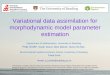 Variational data assimilation for morphodynamic model parameter estimation