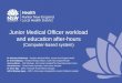 Junior Medical Officer workload and education after-hours (Computer-based system)