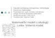 Matematiki modeli u ekologiji Lotka- Volterra model