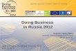 Doing Business  in Russia 2012