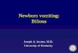 Newborn vomiting: Bilious