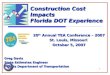 Construction Cost Impacts Florida DOT Experience