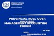 PROVINCIAL ROLL-OVER PROCESS