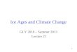 Ice Ages and Climate Change
