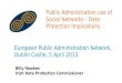 Public Administration use of Social Networks - Data Protection Implications
