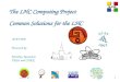 The LHC Computing Project Common Solutions for the LHC
