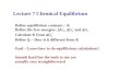Lecture 7 Chemical Equilibrium