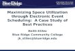 Maximizing Space Utilization through Electronic Event Scheduling:  A Case Study of Best Practices