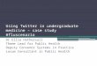 Using Twitter in undergraduate medicine – case study # fluscenario