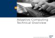 Adaptive Computing Technical Overview
