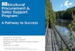 Multicultural Procurement &  Sales Support Program: A Pathway to Success