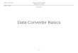 Data Converter Basics