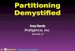 Partitioning Demystified