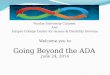 Going Beyond the ADA
