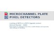 Microchannel  plate  pixel detectors