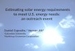 Estimating solar energy requirements to meet U.S. energy needs:  an outreach event