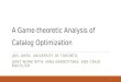 A Game-theoretic Analysis of Catalog  Optimization