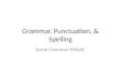 Grammar, Punctuation, & Spelling