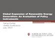 Global Expansion of Renewable Energy Generation: An Evaluation of Policy Instruments