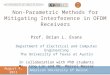 Non-Parametric  Methods for Mitigating Interference in OFDM Receivers