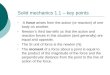 Solid mechanics 1.1 – key points