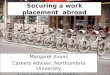 Securing a work placement  abroad