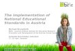 The Implementation  of  National Educational Standards in Austria