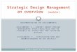 Strategic Design Management an overview   (module)