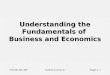 Understanding the Fundamentals of  Business and Economics