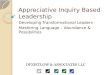 Appreciative Inquiry Based Leadership