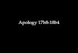 Apology 17b8-18b4