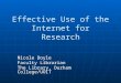 Effective Use of the Internet for Research