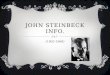 John Steinbeck Info