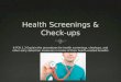 Health Screenings & Check-ups