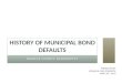 History of municipal bond defaults