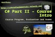 C# Part II – Course Intro
