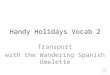 Handy Holidays Vocab 2